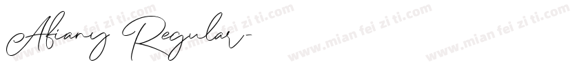 Afiany Regular字体转换